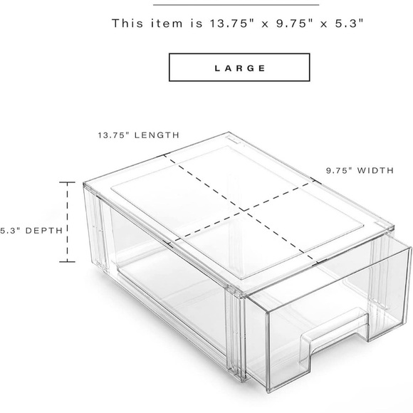 Clear Acrylic Storage Drawer by - Picture 1 of 1